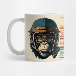 Hockey Monkey: Eat, Sleep, Repeat Print Design! Mug